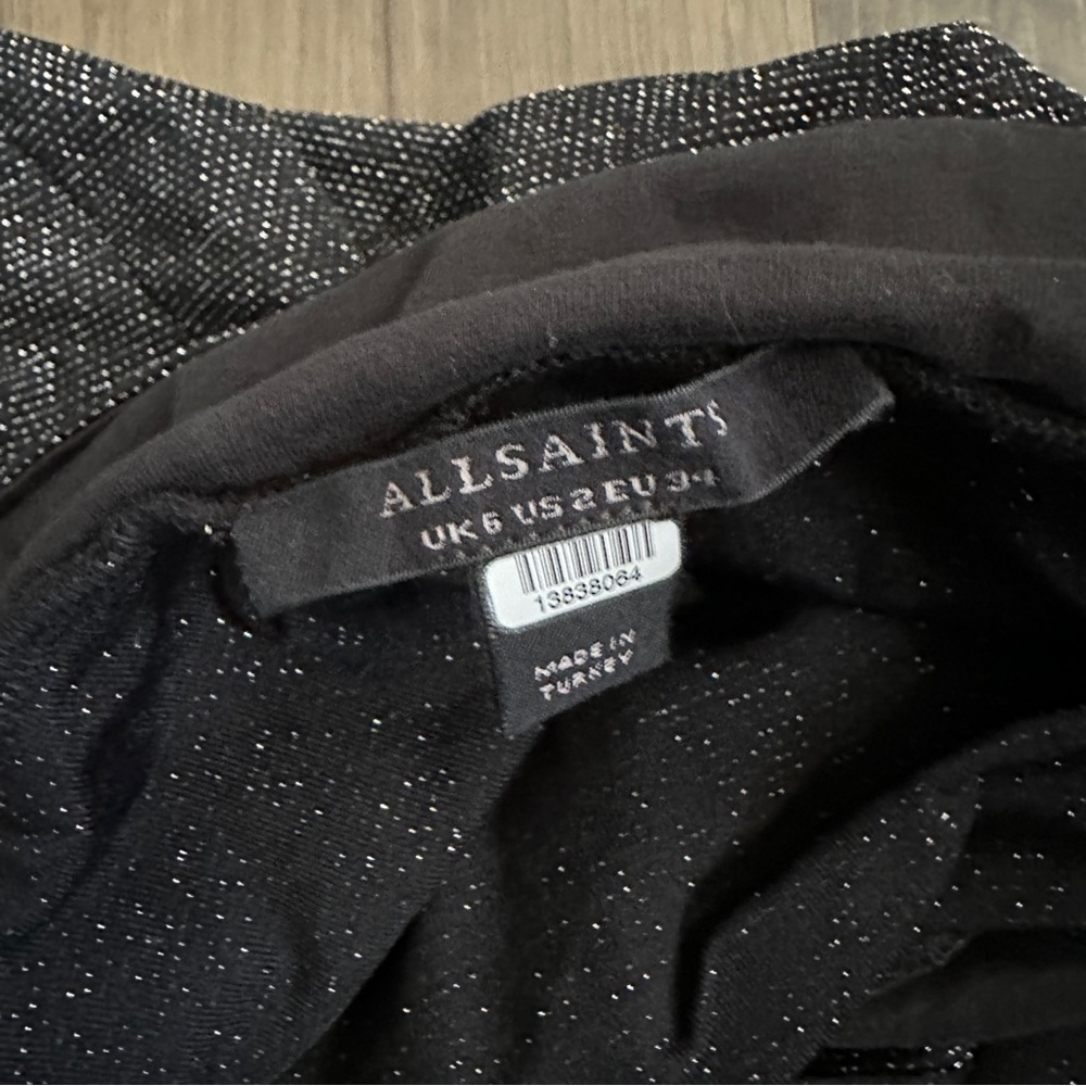 AllSaints Sami Metallic Skirt - Size US 2 - Picture 14 of 16